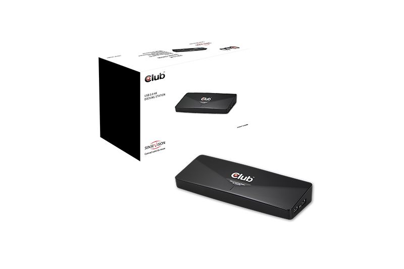 CSV-3103D - Docking Station Club 3D 4K UHD 3xUSB-A 3.0/1xDVI-I/1xDP/1xHDMI 1.4a Negro (CSV-3103D)