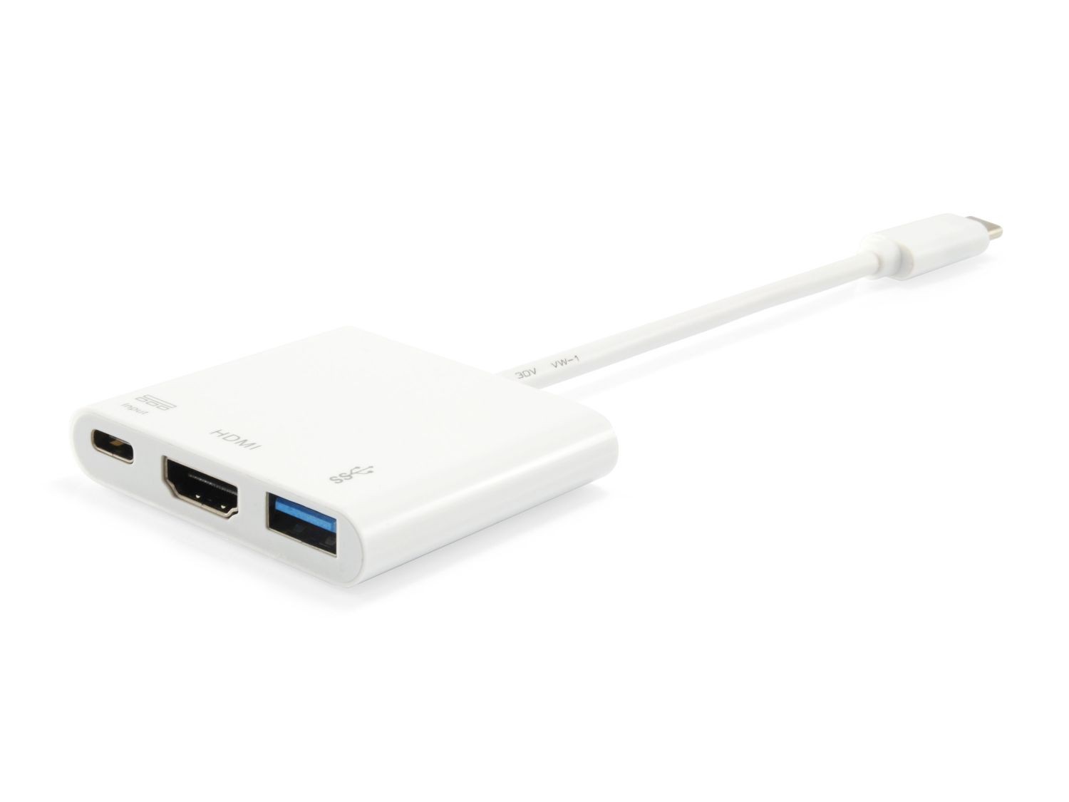 EQ133461 - Adaptador EQUIP USB-C a USB-A/USB-C PD 60W/HDMI Blanco (EQ133461)