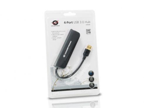 C4PUSB3 - Hub CONCEPTRONIC USB-A 3.0 a 4xUSB-A 3.0 15cm Negro (C4PUSB3)