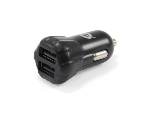 CUSBCAR2AKIT - Cargador CONCEPTRONIC Coche 2xUSB 2.0 Soporte Negro (CUSBCAR2AKIT)