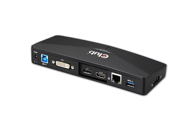 CSV-3103D - Docking Station Club 3D 4K UHD 3xUSB-A 3.0/1xDVI-I/1xDP/1xHDMI 1.4a Negro (CSV-3103D)