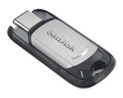 SDCZ450-016G-G46 - Unidad flash USB Sandisk Ultra unidad  USB 16 GB 3.0 (3.1 Gen 1) Conector de USB tipo C Negro, Plata