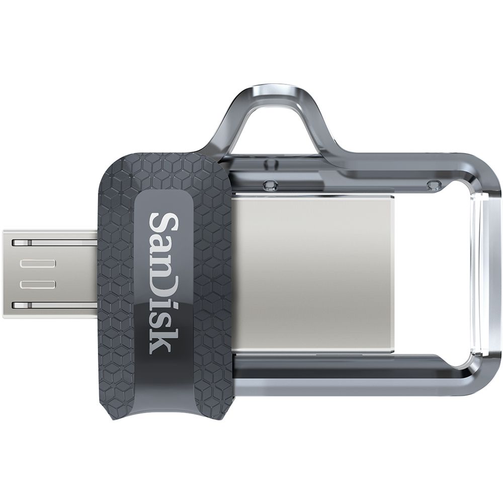 SDDD3-064G-G46 - SanDisk Ultra Dual Drive 64Gb mUSB USB-A 3.0 Lectura 150 Mb/s Negro/Plata/Transparente (SDDD3-064G-G46)