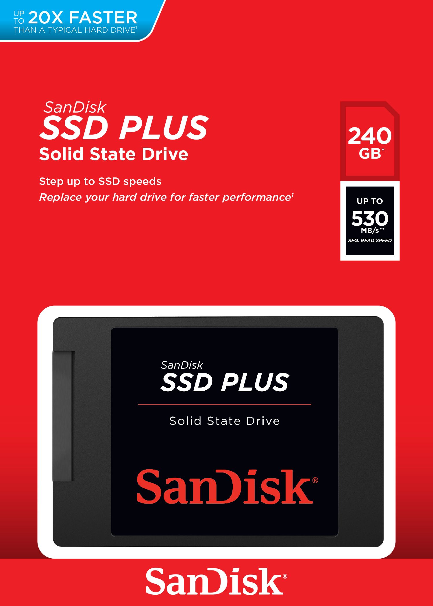 SDSSDA-240G-G26 - SSD SANDISK Plus 2.5