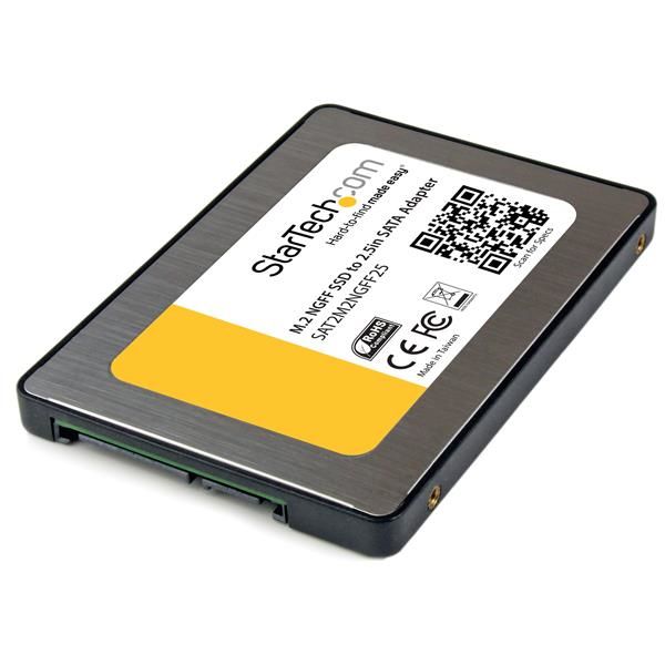 SAT2M2NGFF25 - Tarjeta y adaptador de interfaz StarTech.com Adaptador SSD M.2 a SATA III de 2,5 Pulgada con Carcasa Protectora - Conversor NGFF de Unidad SSD