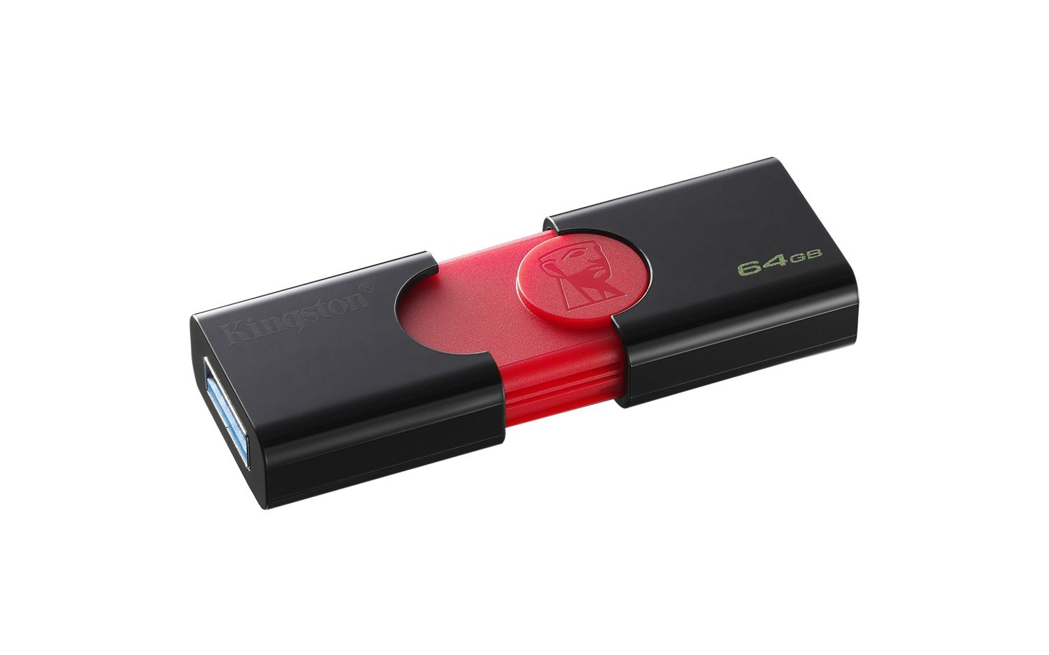 DT106/64GB - Unidad flash USB Kingston Technology DataTraveler 106 unidad  USB 64 GB 3.0 (3.1 Gen 1) Conector USB Tipo A Negro, Rojo