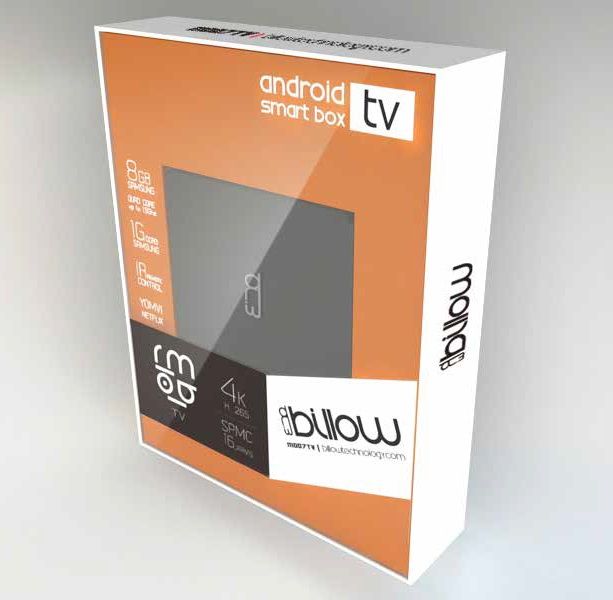MD08TV - Caja de Smart Tv BILLOW MD08TV QuadCore 4K A5.1