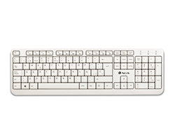 SPIKE - Teclado NG Spike Diestro USB QWERTY Cable 1.4m Blanco
