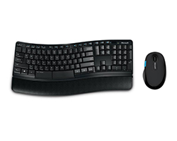 L3V-00011 - Juego de teclado y ratn ergonmico Microsoft Sculpt Comfort inalmbrico con diseo curvado para mxima comodidad (L3V-00011)
