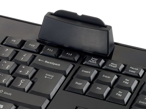 CKBESMARTID - Teclado CONCEPTRONIC Diestro QWERTY USB Lector de Tarjetas Espa�ol Negro (CKBESMARTID)