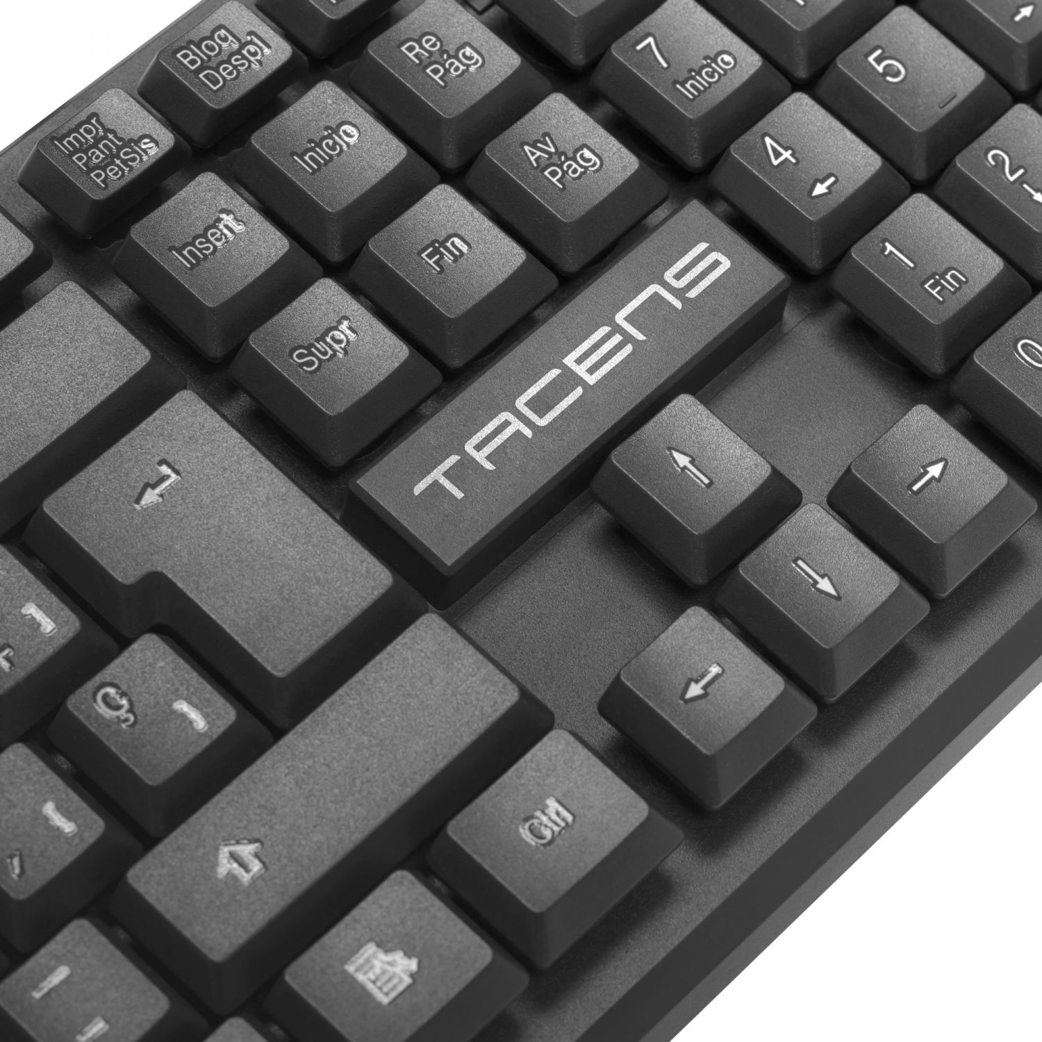 AK0ES - Teclado Tacen AK0 teclado USB QWERTY Espaol Negro
