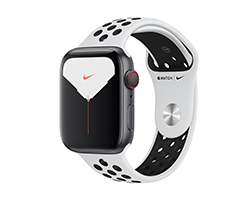 MX3E2TY/A - Reloj inteligent Apple Watch Nike Seri 5 reloj inteligente Plata OLED Mvil GP (satlite)
