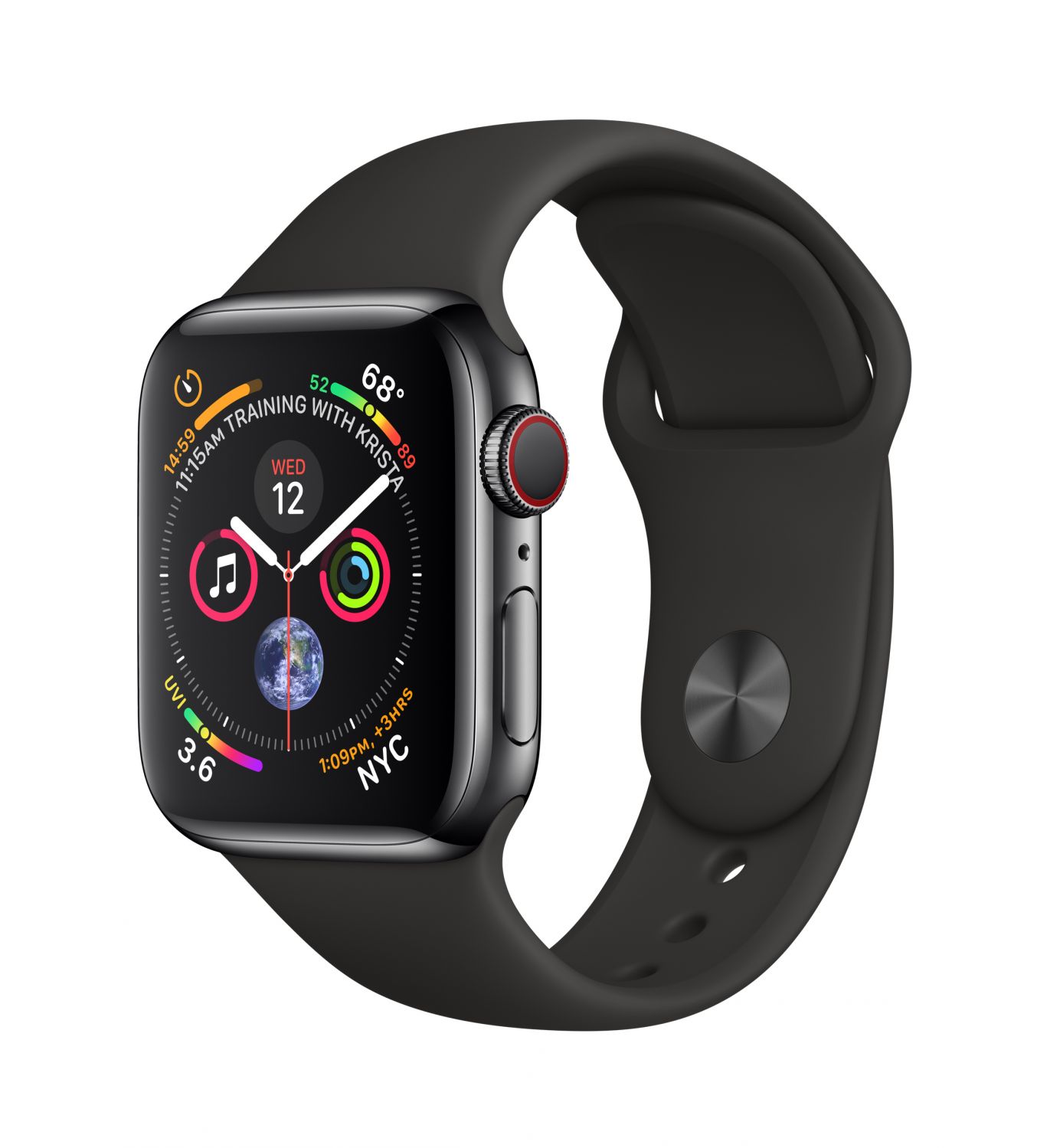 MTVL2TY/A - Reloj inteligent Apple Watch Seri 4 reloj inteligente Negro OLED Mvil GP (satlite)