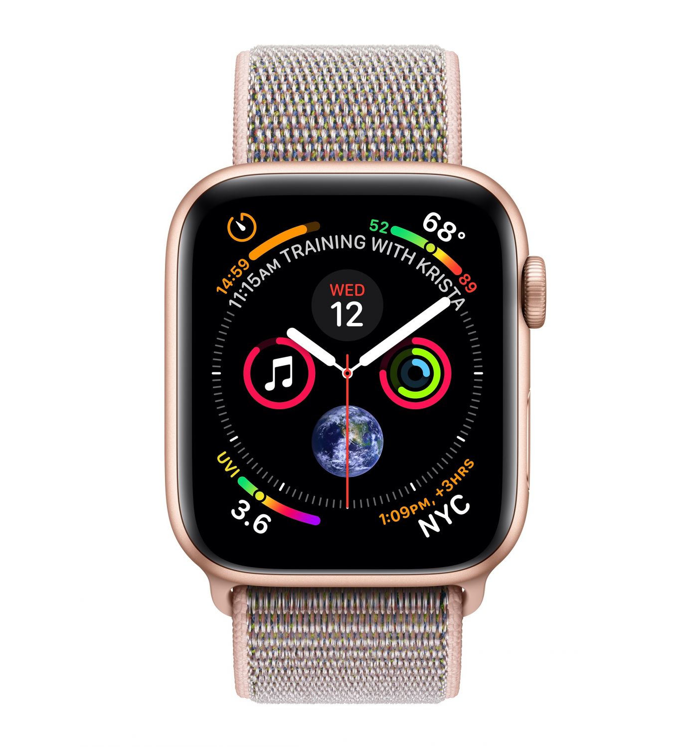MTVH2TY/A - Reloj inteligent Apple Watch Seri 4 reloj inteligente Oro OLED Mvil GP (satlite)