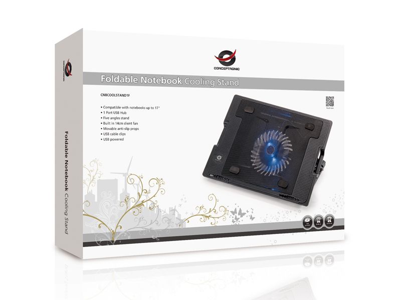 CNBCOOLSTAND1F - Base Refrigeraci�n CONCEPTRONIC 140mm 17