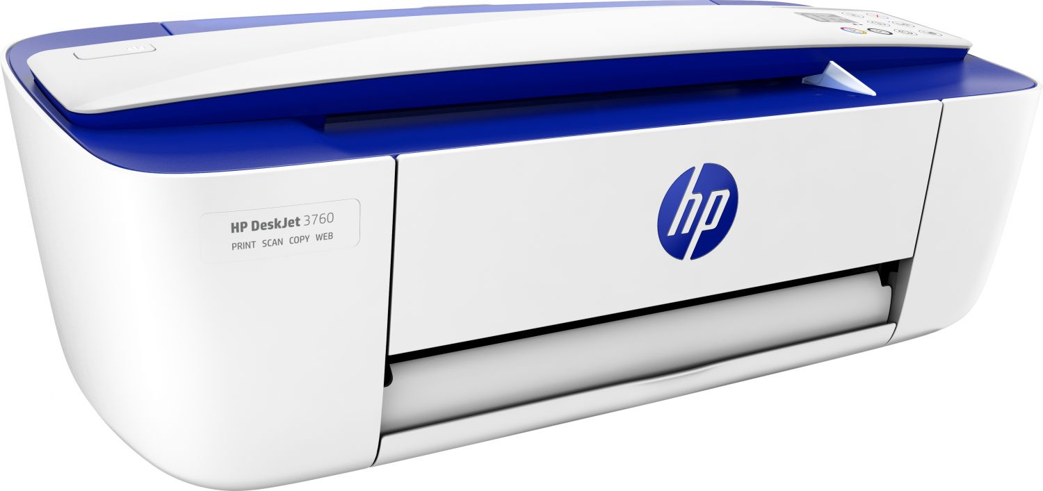 T8X19B - Multifuncin HP DeskJet 3760 LCD A4 Color WiFi 4 Impresin mvil Blanca/Azul (T8X19B)