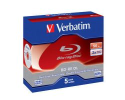 43760 - BD-RE Verbatim Blu-Ray DL 2x 50Gb Pack 5 (43760)