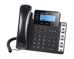 GXP1630 - Telfono IP GrandStream 3 Lneas 1xRJ9 2xRJ45 Ethernet Identificador de llamadas Contestador Automtico Altavoz Escritorio/Pared Negro/Gris (GXP1630)