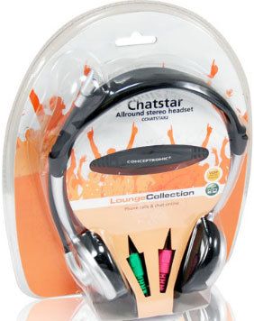 CCHATSTAR2 - Auriculares+Micr�fono CONCEPTRONIC Binaurales 3.5mm Cable 2.5m Negro/Plata (CCHATSTAR2)