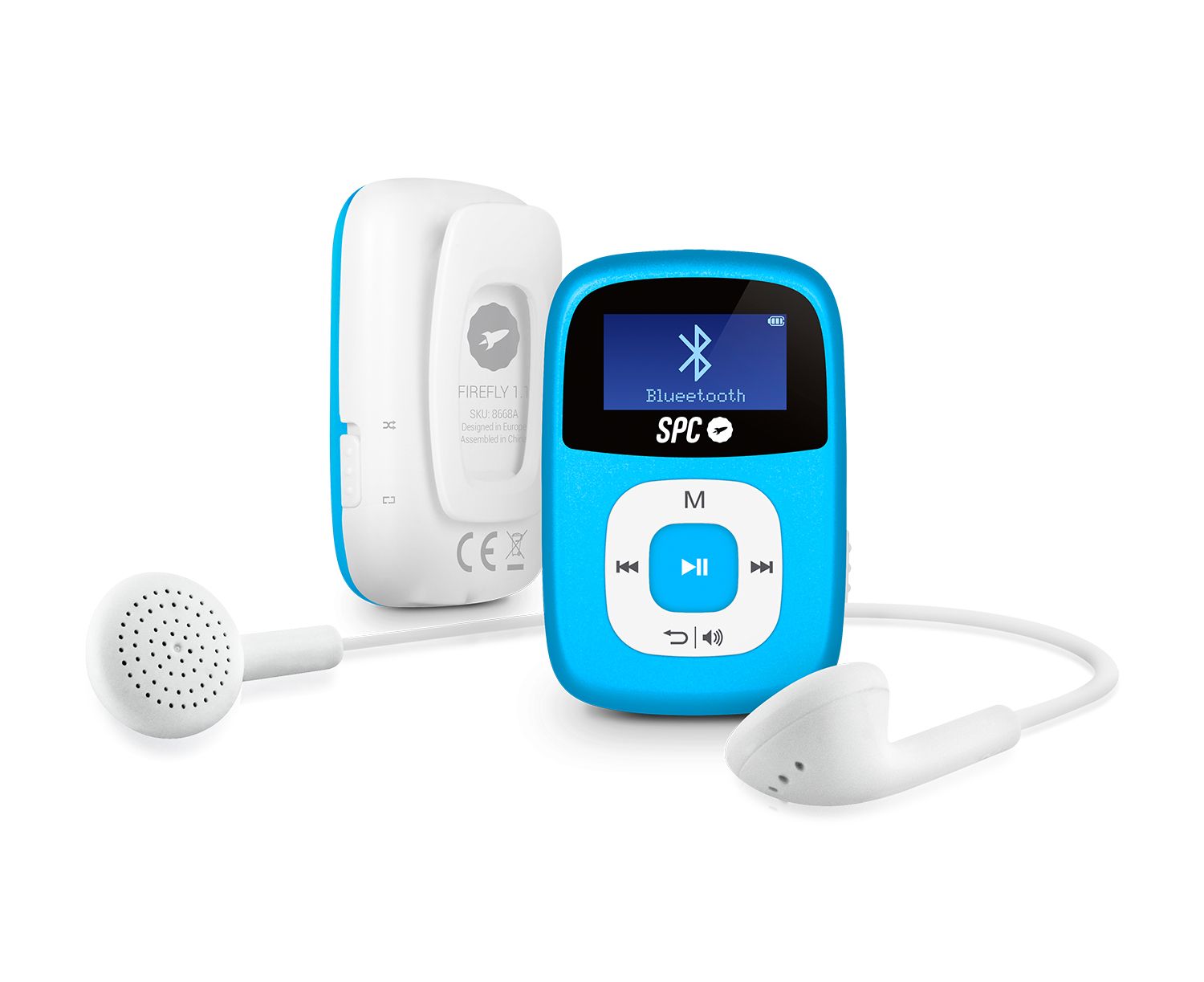 8668A - Reproductor MP3/MP4 SPC Firefly  de MP3 8GB Azul