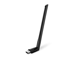 ARCHER T2U PLUS - Adaptador TP-Link AC600 DualBand USB 2.0 WiFi 5 WLAN Antena externa 5dBi Negro (Archer T2U Plus)