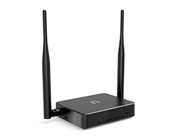 W2 - Mini Router NETIS 300Mbps WiFi 4 2.4GHz Ethernet LAN Ethernet WAN 2 Antenas 5dBi Negro (W2)