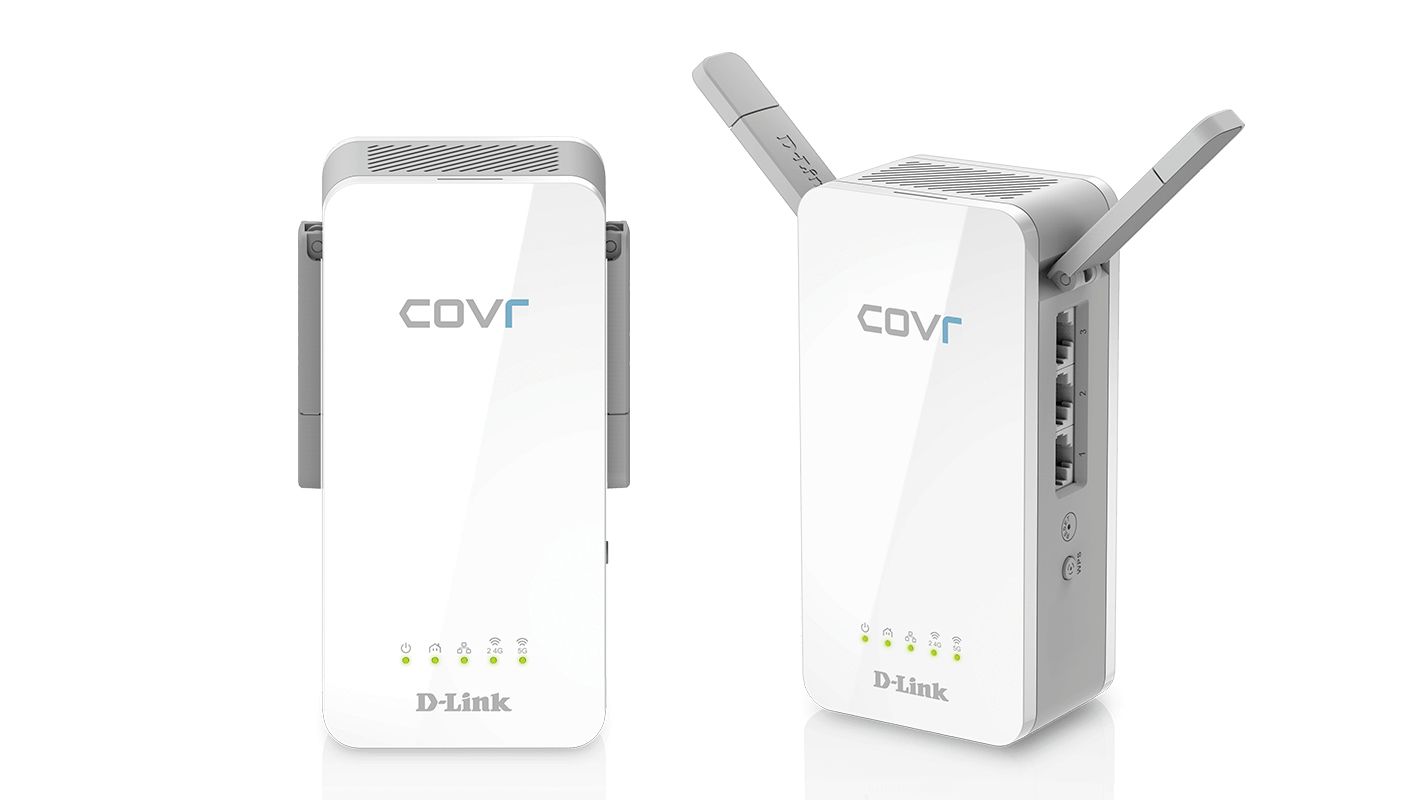 COVR-P2502 - Adaptador de red powerline D-Link COVR-P2502 Ethernet Wifi Gris, Blanco 2pieza(s) adaptador de red , para cubrir toda la casa.
