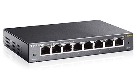 TL-SG108E - Switch TP-Link 8xRJ45 GbE Gestionado Negro (TL-SG108E)