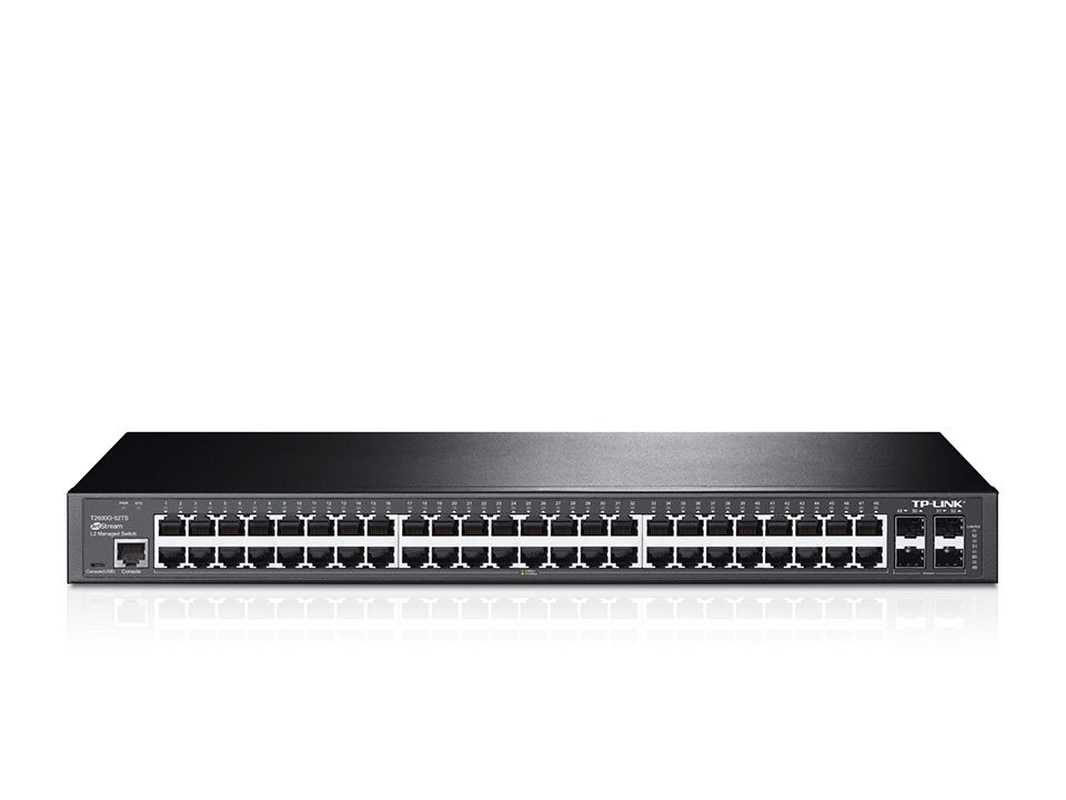 TL-SG3452 - Switch TP-Link 48p 10/100/1000 4xSFP Gestionado L2 Rack 1U Negro (TL-SG3452)