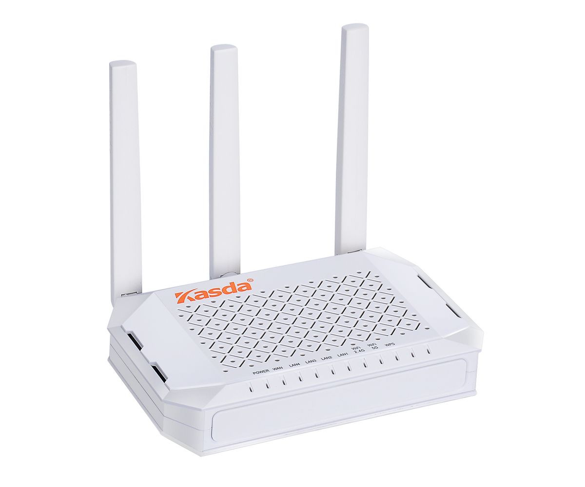 KW6512 - Router inalmbrico Kasda KW6512 router  Doble banda (2,4 GHz / 5 GHz) Ethernet rpido Blanco