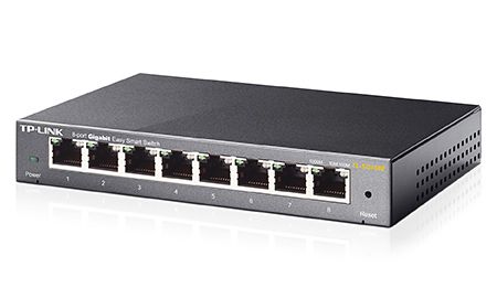 TL-SG108E - Switch TP-Link 8xRJ45 GbE Gestionado Negro (TL-SG108E)