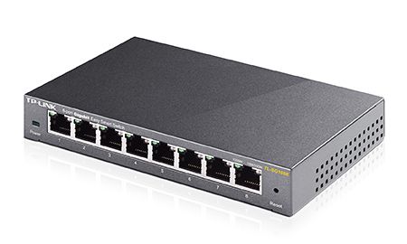 TL-SG108E - Switch TP-Link 8xRJ45 GbE Gestionado Negro (TL-SG108E)