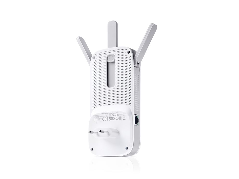 RE450 - Repetidor TP-Link 1300 Mbit/s WiFi DualBand 1xRJ45 Ethernet GbE 3 Antenas Externas Blanco (RE450)