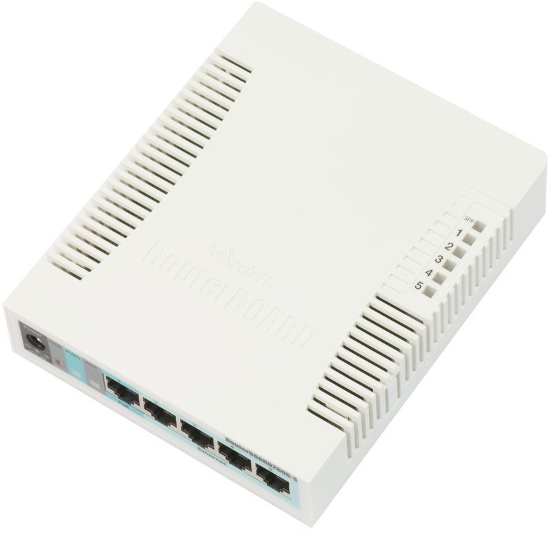 CSS106-5G-1S - Dispositivo de red Mikrotik RB260G Gigabit Ethernet (10/100/1000) Blanco Energa sobre  (PoE)