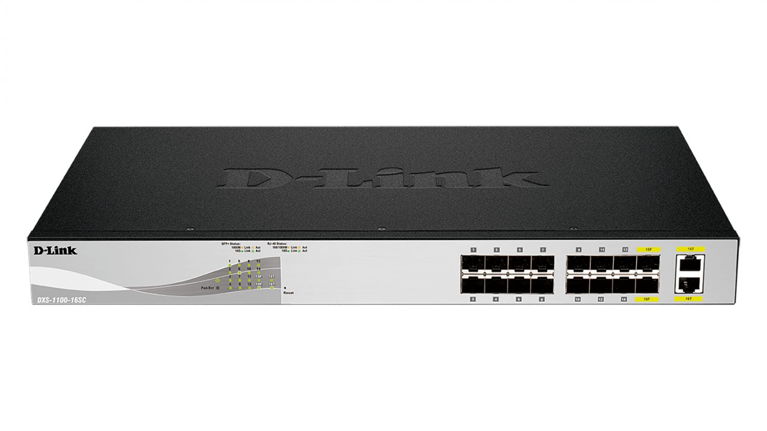 DXS-1100-16SC - Dispositivo de red D-Link DXS-1100-16SC switch Gestionado 10G Ethernet (100/1000/10000) Negro