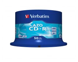 43343 - CD en blanco Verbatim CD-R AZO Crystal