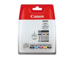 2078C005 - Tinta Canon 580/581 Pack Negro/Tricolor 11.2ml/5.6ml (2078C005)