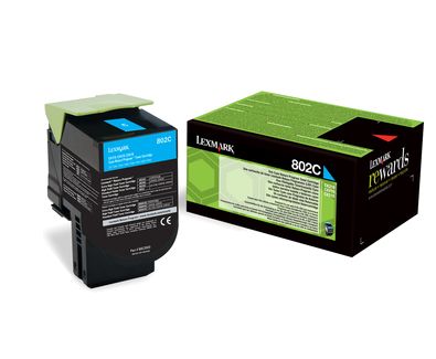 80C20C0 - Toner Lexmark Laser 802C Cian 1000 pginas (80C20C0)