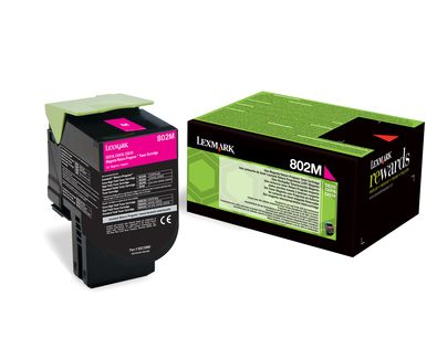 80C20M0 - Toner Lexmark Laser 802M Magenta 1000 pginas (80C20M0)