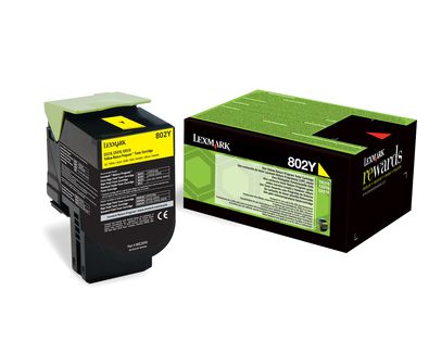 80C20Y0 - Toner Lexmark Laser 802Y Amarillo 1000 pginas (80C20Y0)