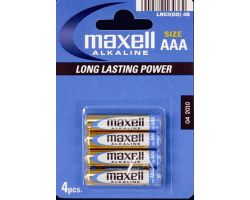 LR03-B4MXL - Pila Alcalina MAXELL Pack 4 AAA (LR03-B4MXL)