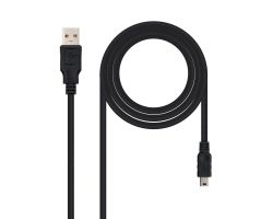 10.01.0405 - Cable USB Nanocable 10.01.0405  USB 4,5 m 2.0 USB A Mini-USB B Negro