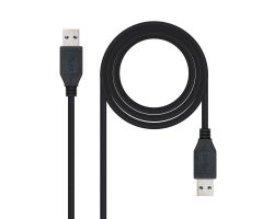 10.01.1002-BK - Cable USB Nanocable 10.01.1002-BK  USB 2 m 3.2 Gen 1 (3.1 Gen 1) USB A Negro
