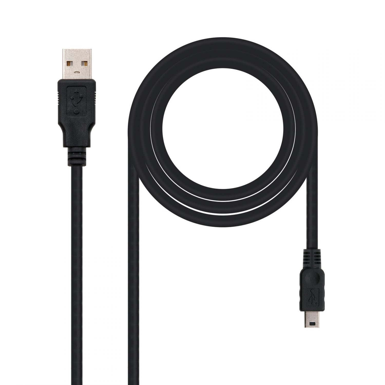 10.01.0405 - Nanocable USB-A/M a Mini USB-M 4.5m Negro (10.01.0405)
