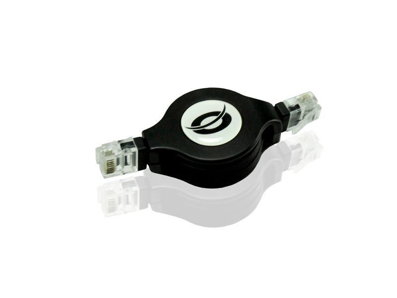 C32-007 - Cable CONCEPTRONIC RJ45 Cat.5e Retr�ctil 1,2m Negro (CNCAT5E12R)