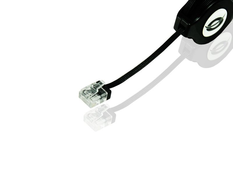 C32-007 - Cable CONCEPTRONIC RJ45 Cat.5e Retr�ctil 1,2m Negro (CNCAT5E12R)