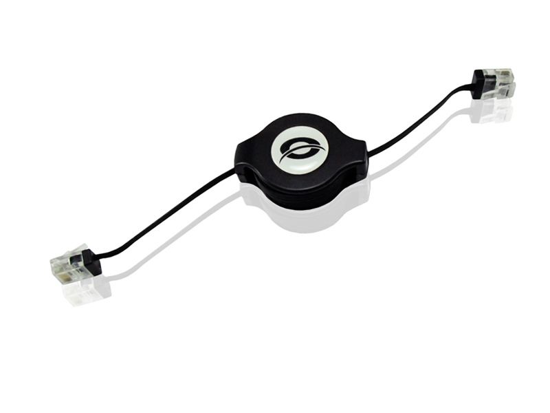 C32-007 - Cable CONCEPTRONIC RJ45 Cat.5e Retr�ctil 1,2m Negro (CNCAT5E12R)