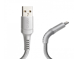 TECABLELIGUNB1W - Cable SBS USB a Lightning 1m Gris (TECABLELIGUNB1W)