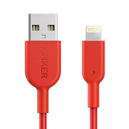 A8432B - Cable de conector Lightning Anker USB - Lightning, 0.9m 0,9 m Rojo