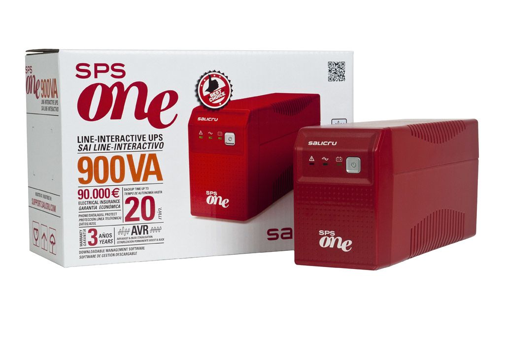 662AA-02 - Sistema de alimentacin ininterrumpida (UPS) Salicru SPS.700.ONE SAI de 500 a 2000 VA con AVR + SOFT / USB sistema de   